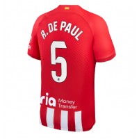 Camiseta Atletico Madrid Rodrigo De Paul #5 Primera Equipación 2023-24 manga corta